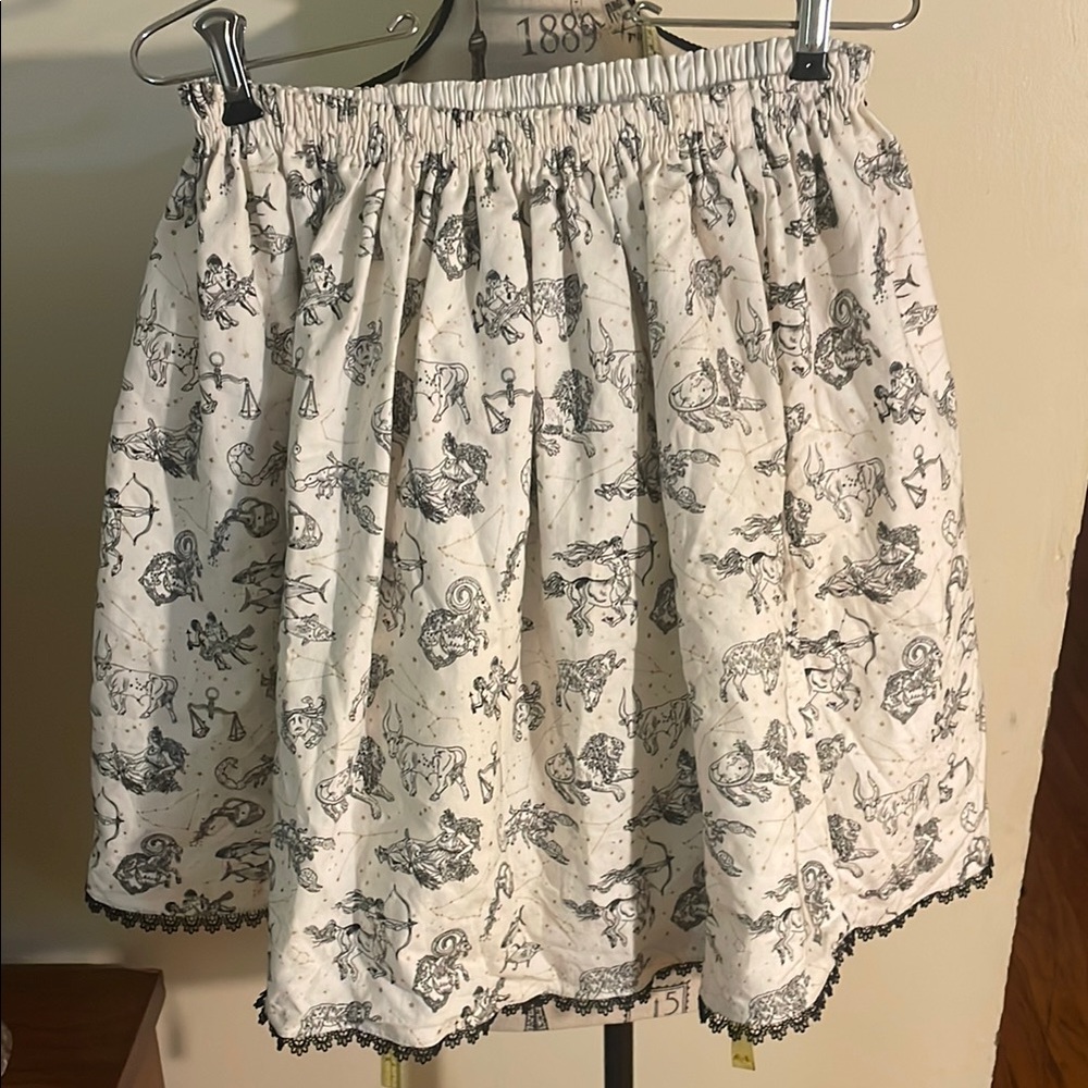 Zodiac Print Skirt